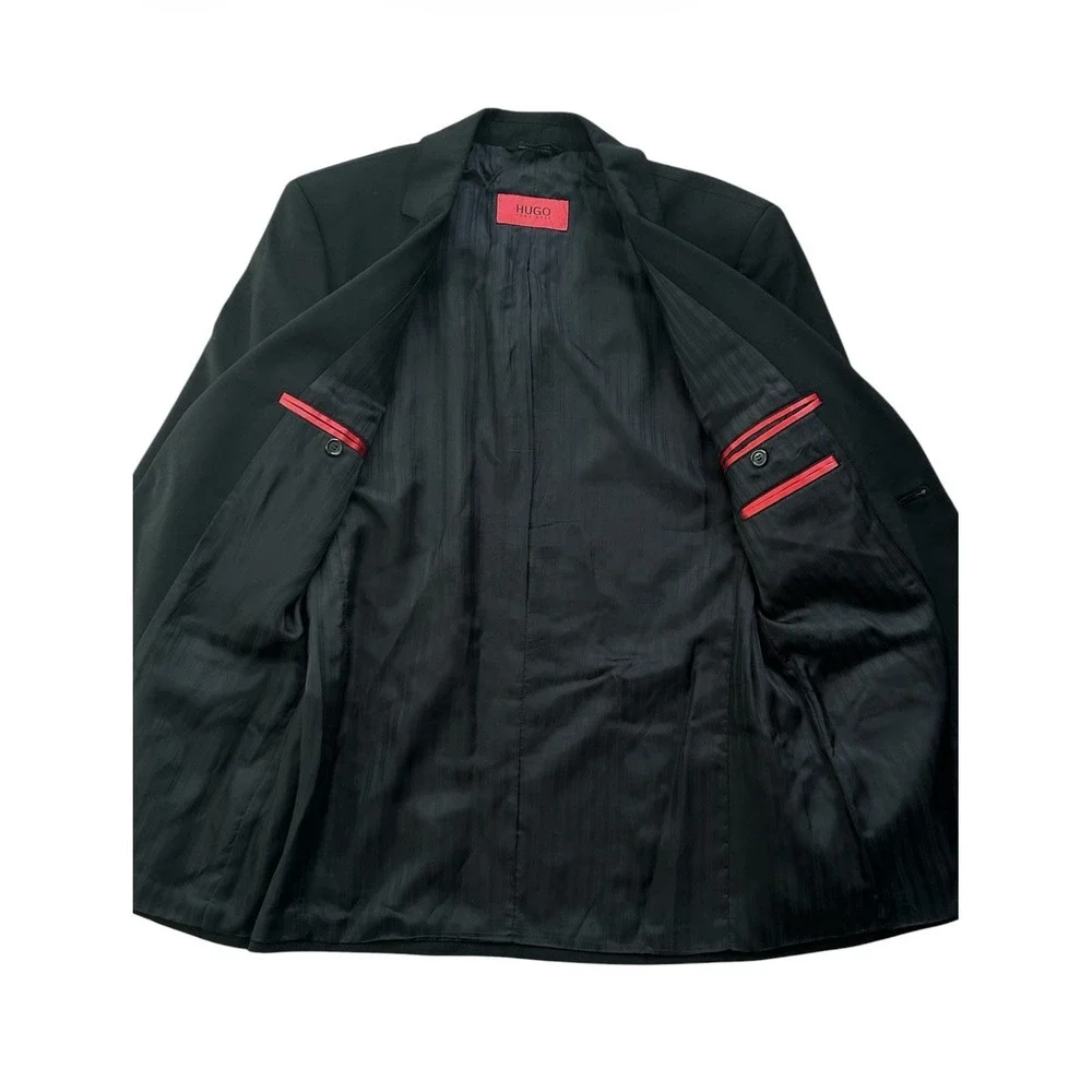 HUGO Hugo Boss Red Label ADOS HAGO Men's Black Wool 2 Piece Suit EU 46